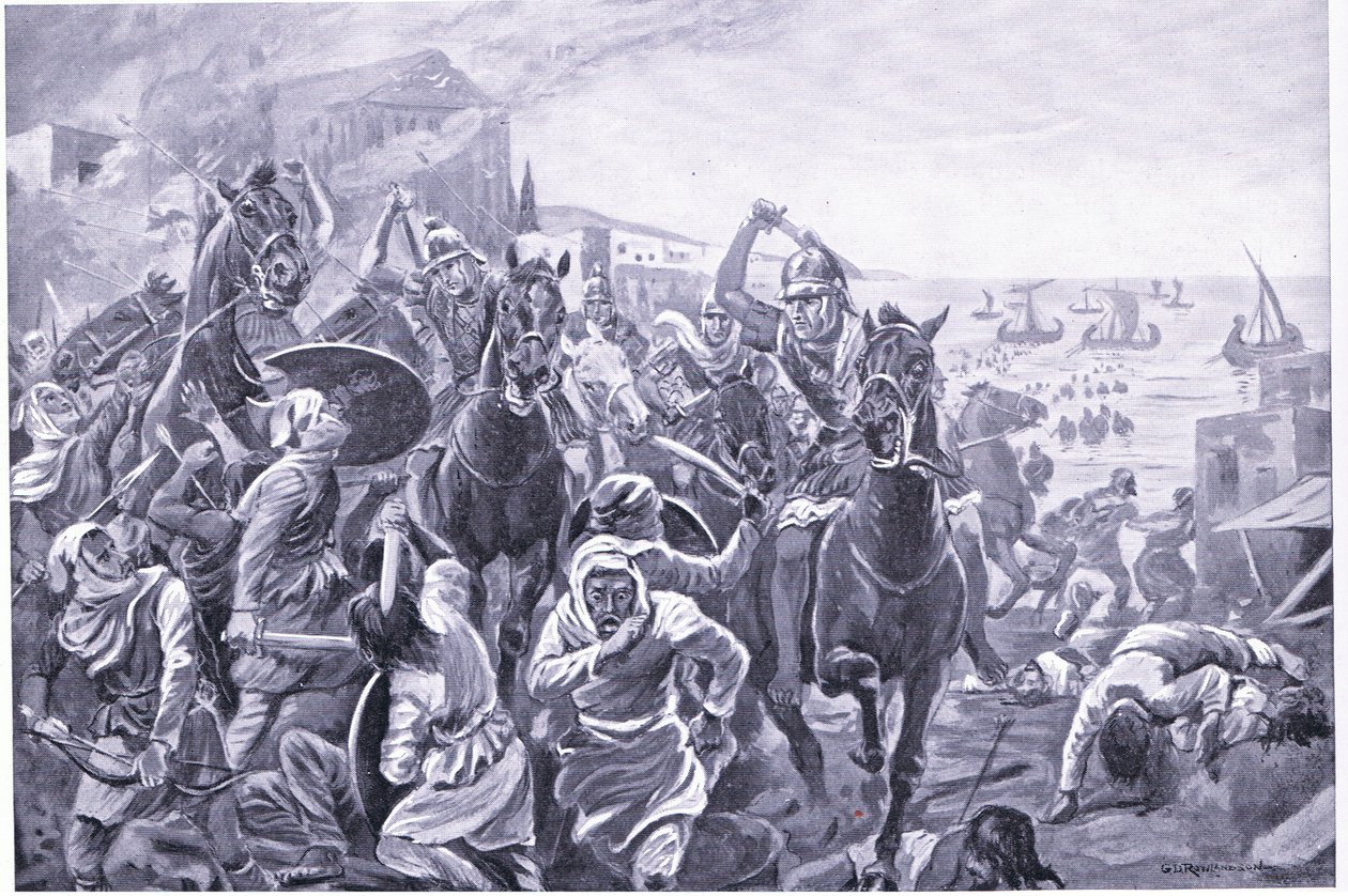 The capture of Tyre by Evagoras of Cyprus by George Derville Rowlandson