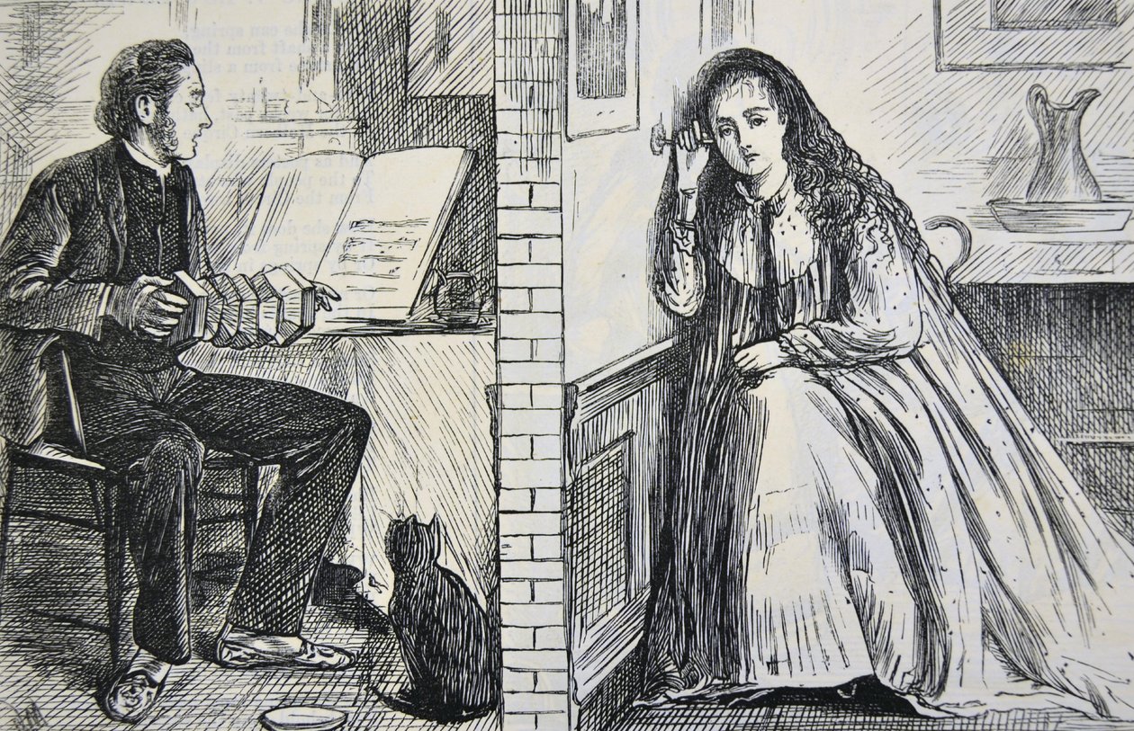 Vibration of Sound, 1871 by George du Maurier