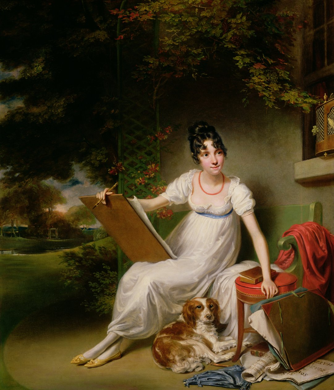 Portrait of a Seated Lady by George Francis Joseph