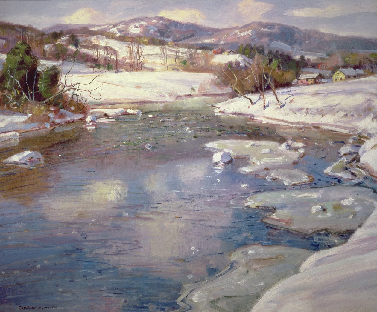 Valley Stream in Winter by George Gardner Symons
