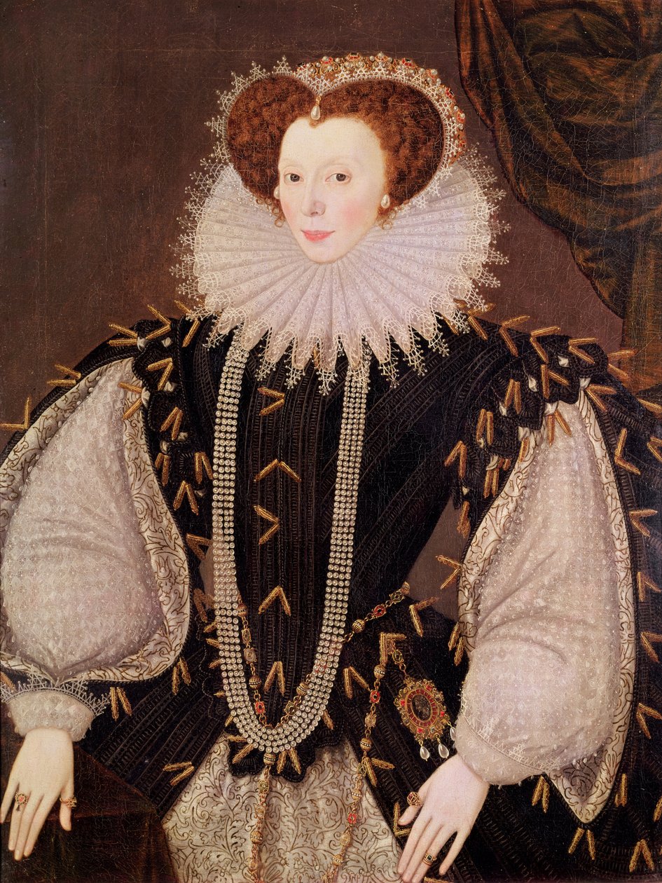 Portrait of Elizabeth Sydenham, Lady Drake, c.1585 by George Gower