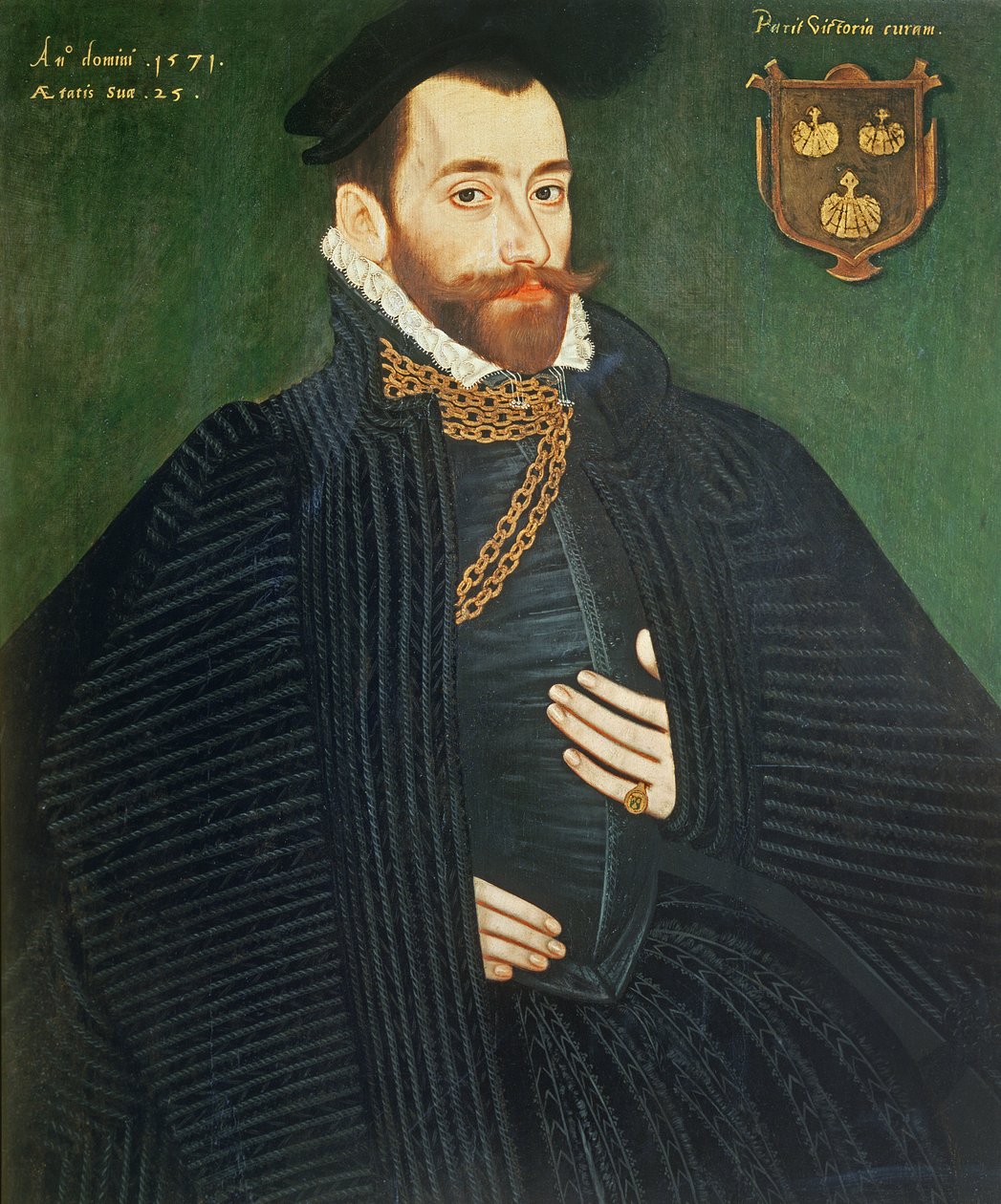 Portrait of a Gentleman, Traditionally Called A Member of the Dacre Family, 1571 by George Gower
