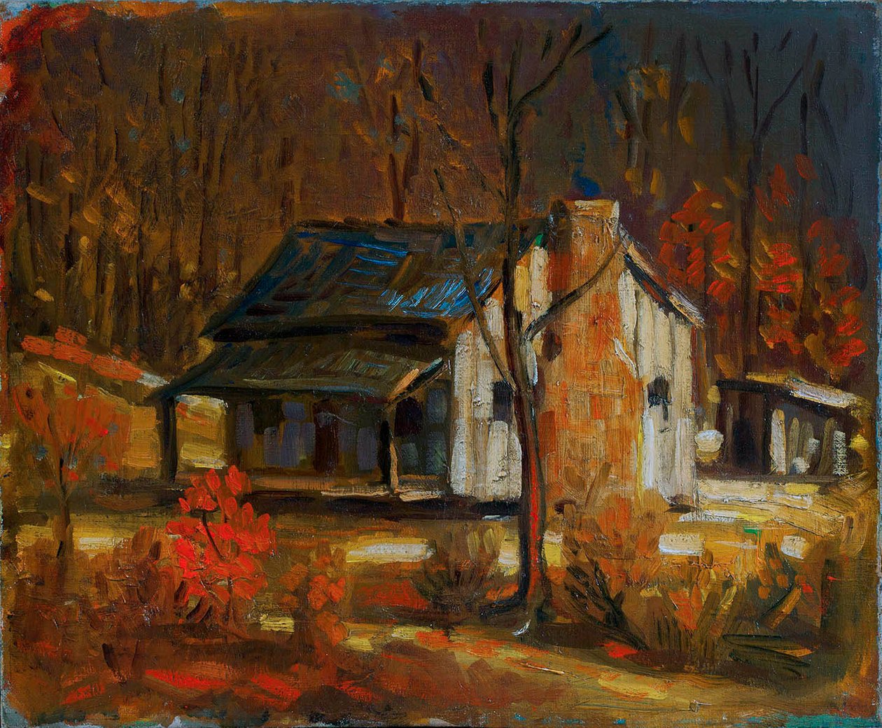 Mountain Cabin by George Luks