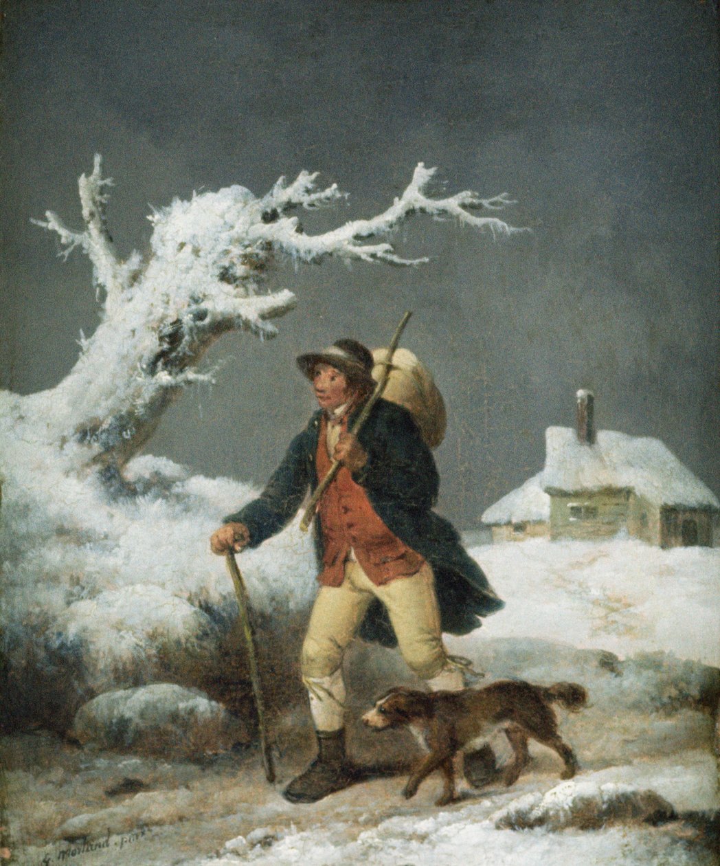 Walking in the Snow by George Morland
