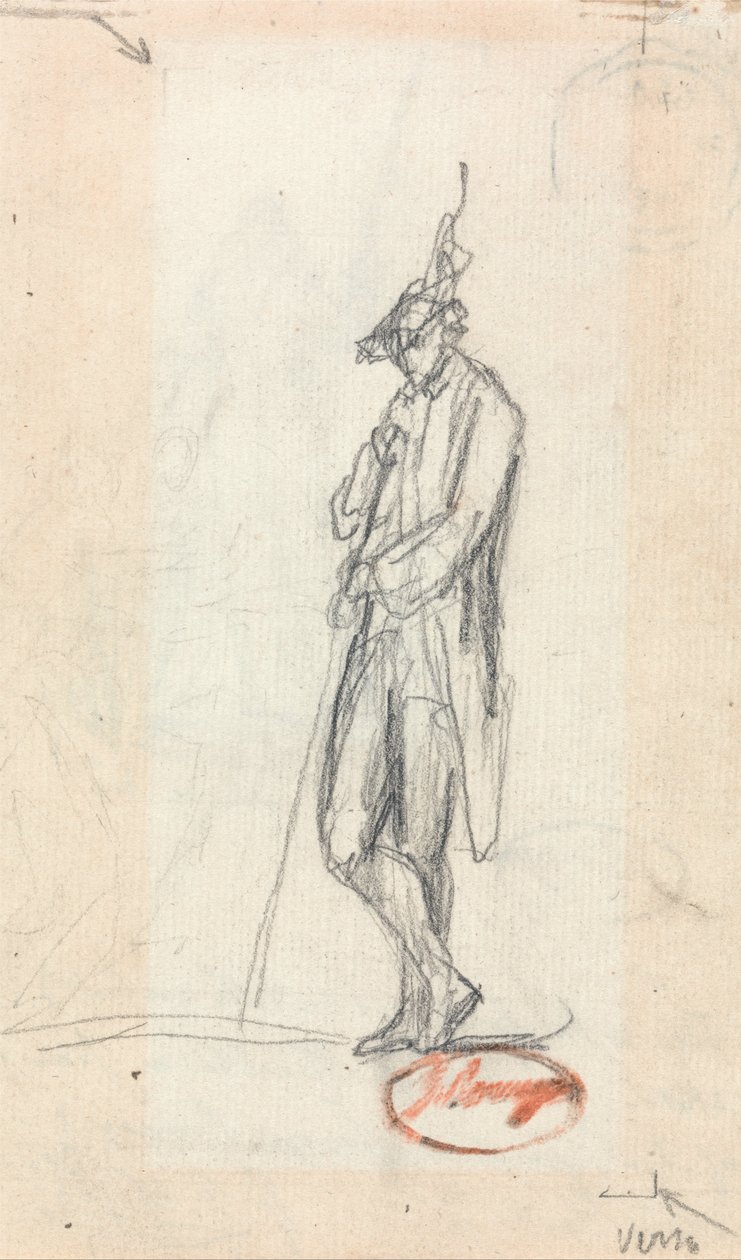 A Standing Male Figure by George Romney