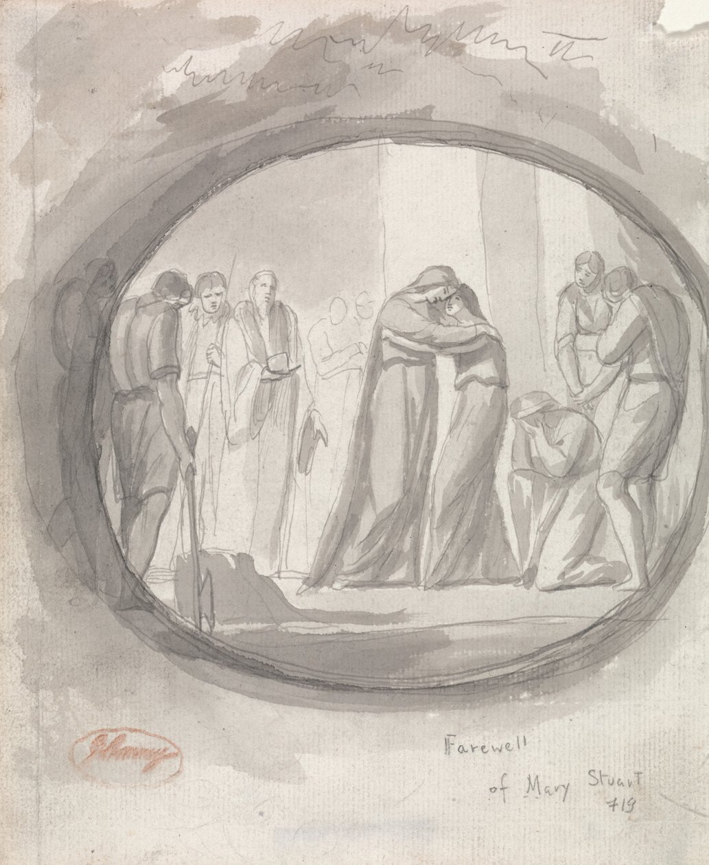 Farewell of Mary Stuart by George Romney
