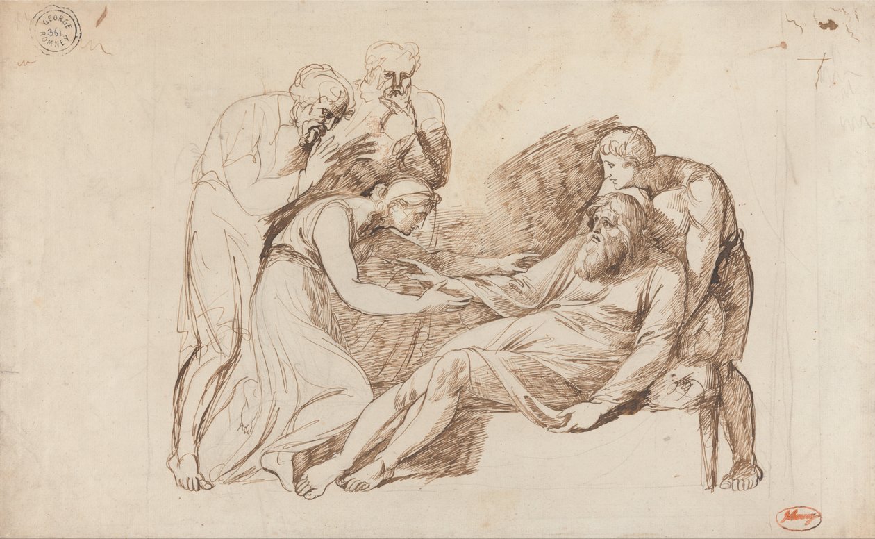 Lear Awakened by Cordelia by George Romney