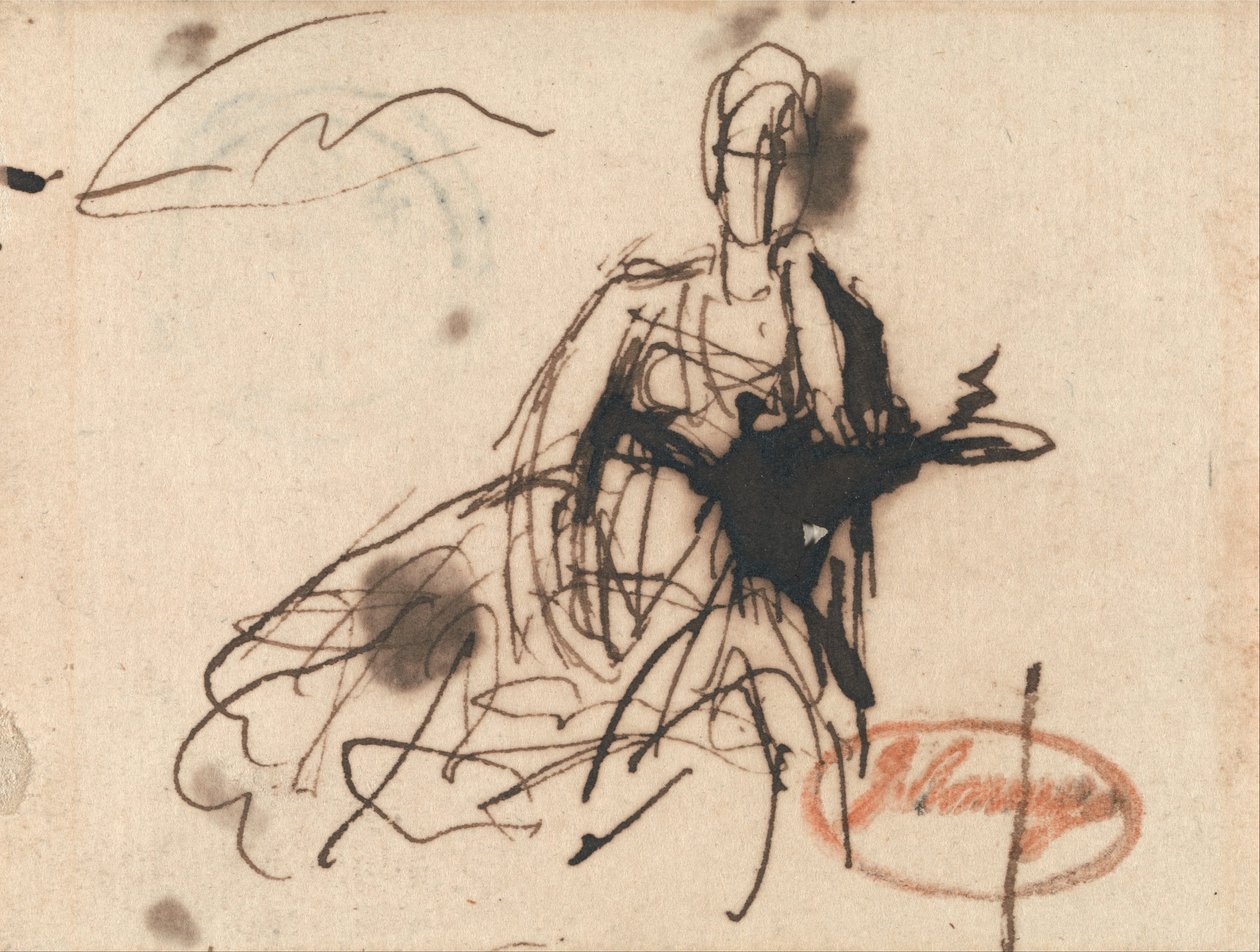 Seated Woman, Possibly Mrs. Harris by George Romney