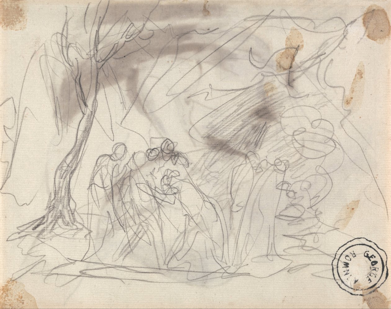 Sketch for Canidia and the Youth by George Romney