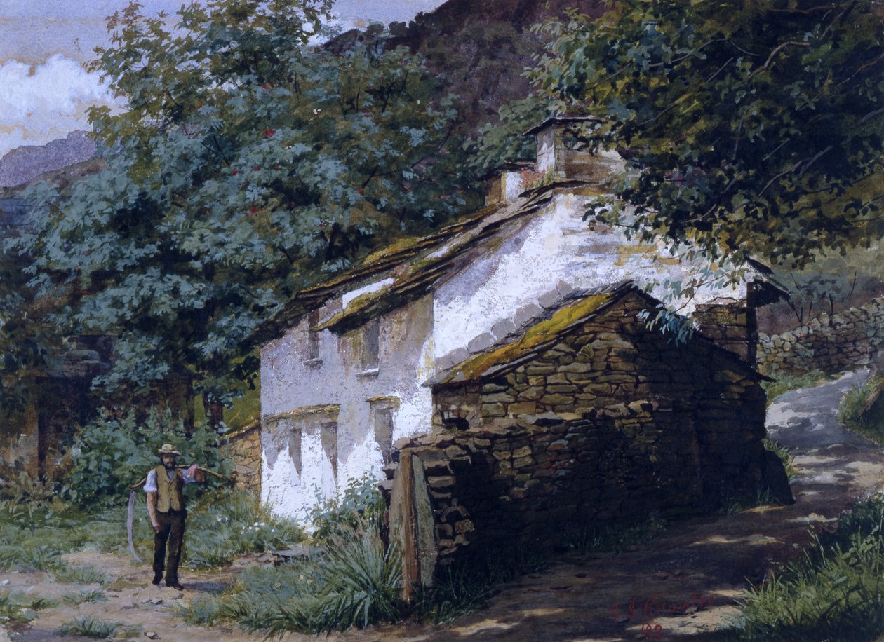 Easedale Cottage by George Sheridan Knowles