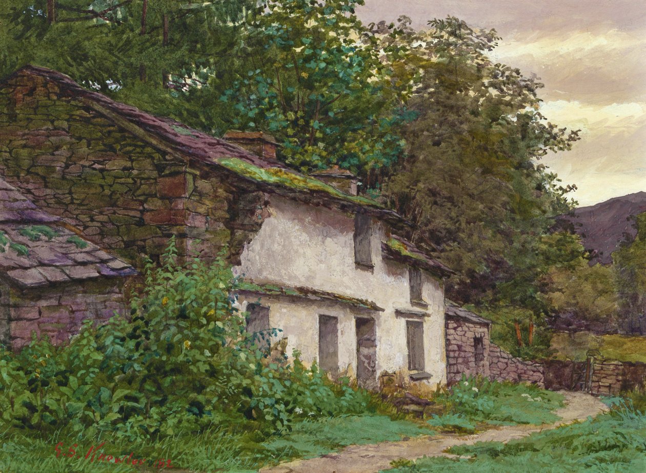 Easedale Cottage by George Sheridan Knowles