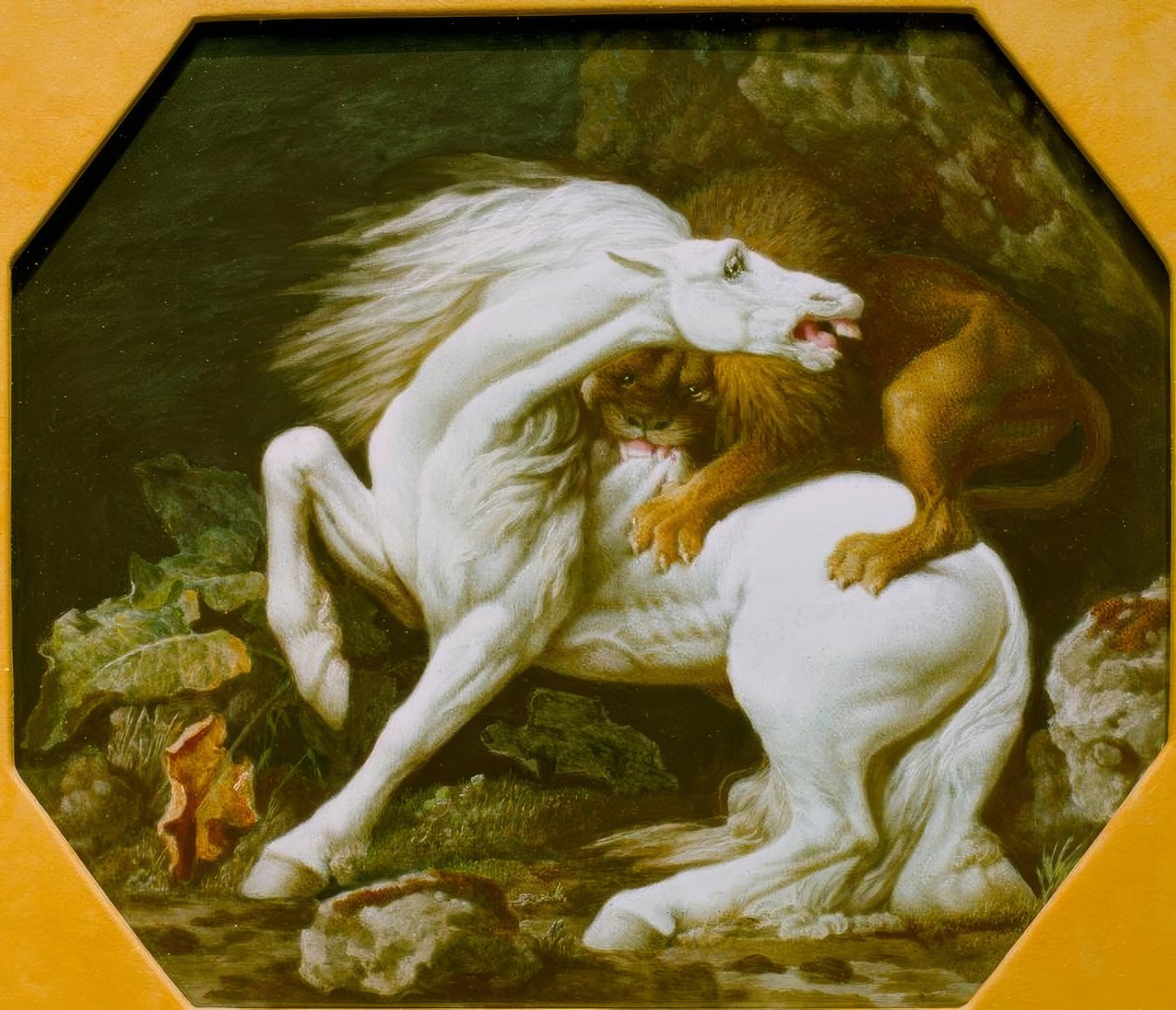 Lion Attacking a Horse by George Stubbs