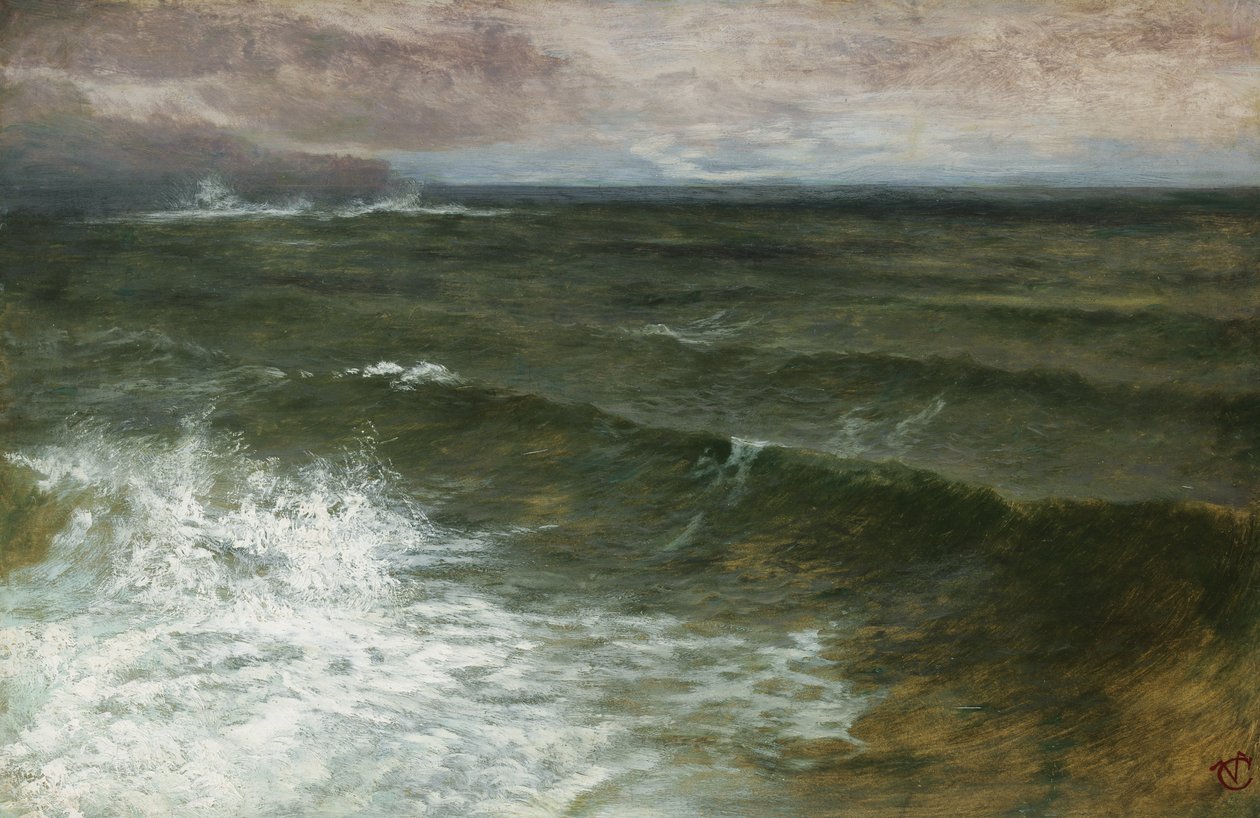 Lannacombe Bay, Start Point in the Distance by George Vicat Cole