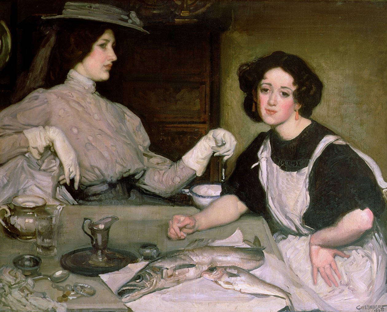 Lottie and the Lady by George Washington Lambert