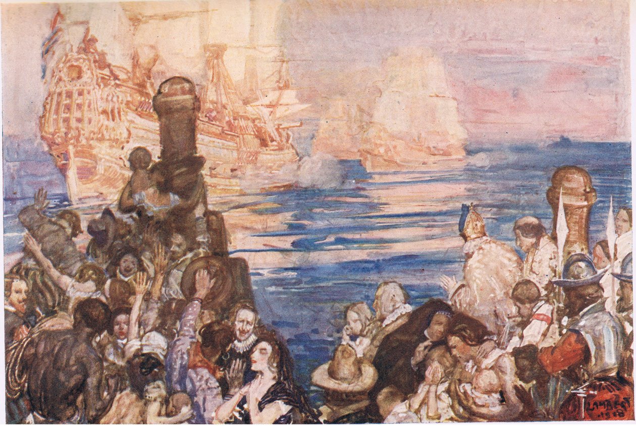 Three Vessels Weighed Anchor by George Washington Lambert