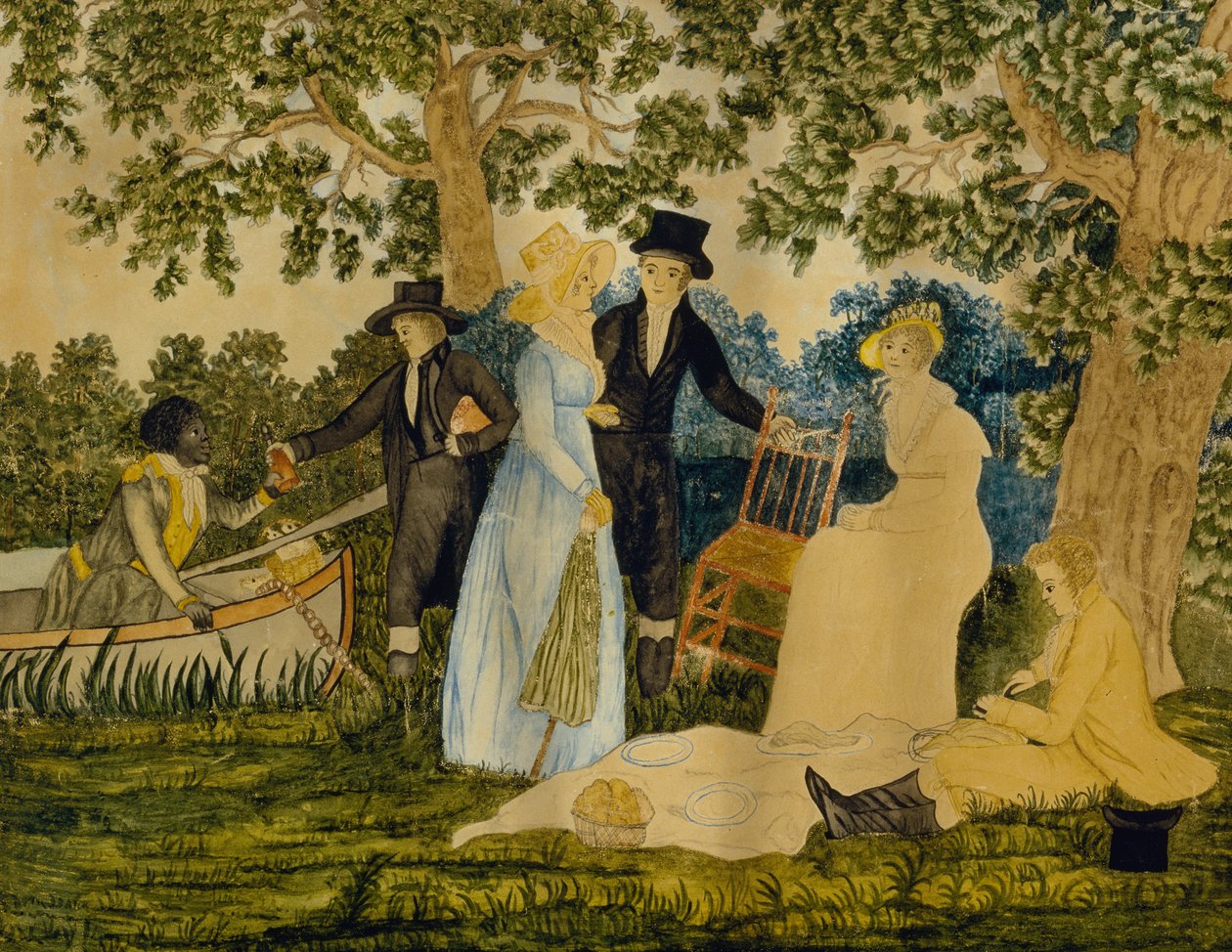 Fishing Party by George after Morland