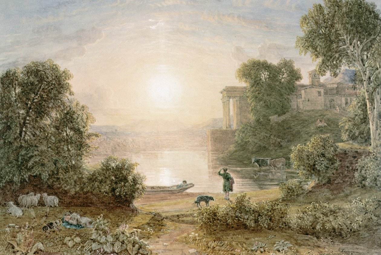 Classical Landscape by George the Younger Barret