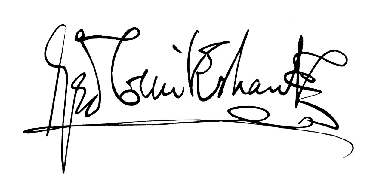 George Cruikshank’s signature (engraving) by George (after) Cruikshank