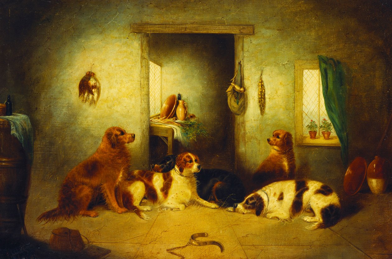 Waiting for Master, 1870 by George Armfield