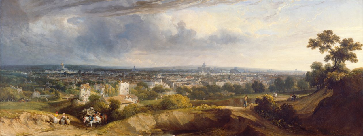 View of Paris from Montmartre, 1829 by George Arnald