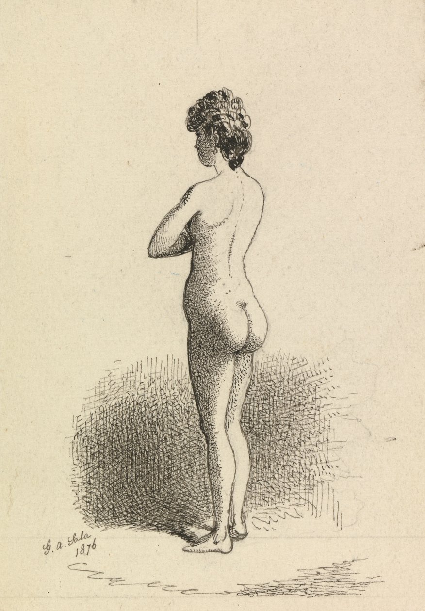 Standing Nude Woman by George Augustus Sala