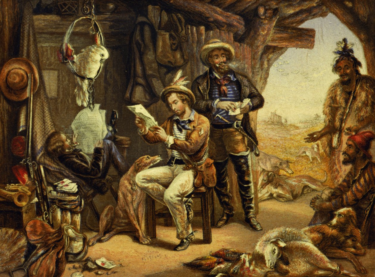Australia: News from Home by George Baxter