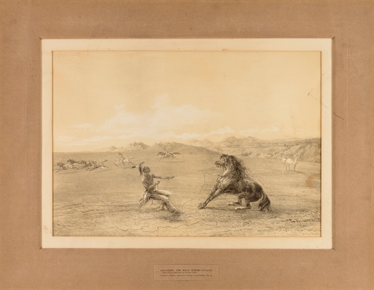 Catching the Wild Horse by George Catlin