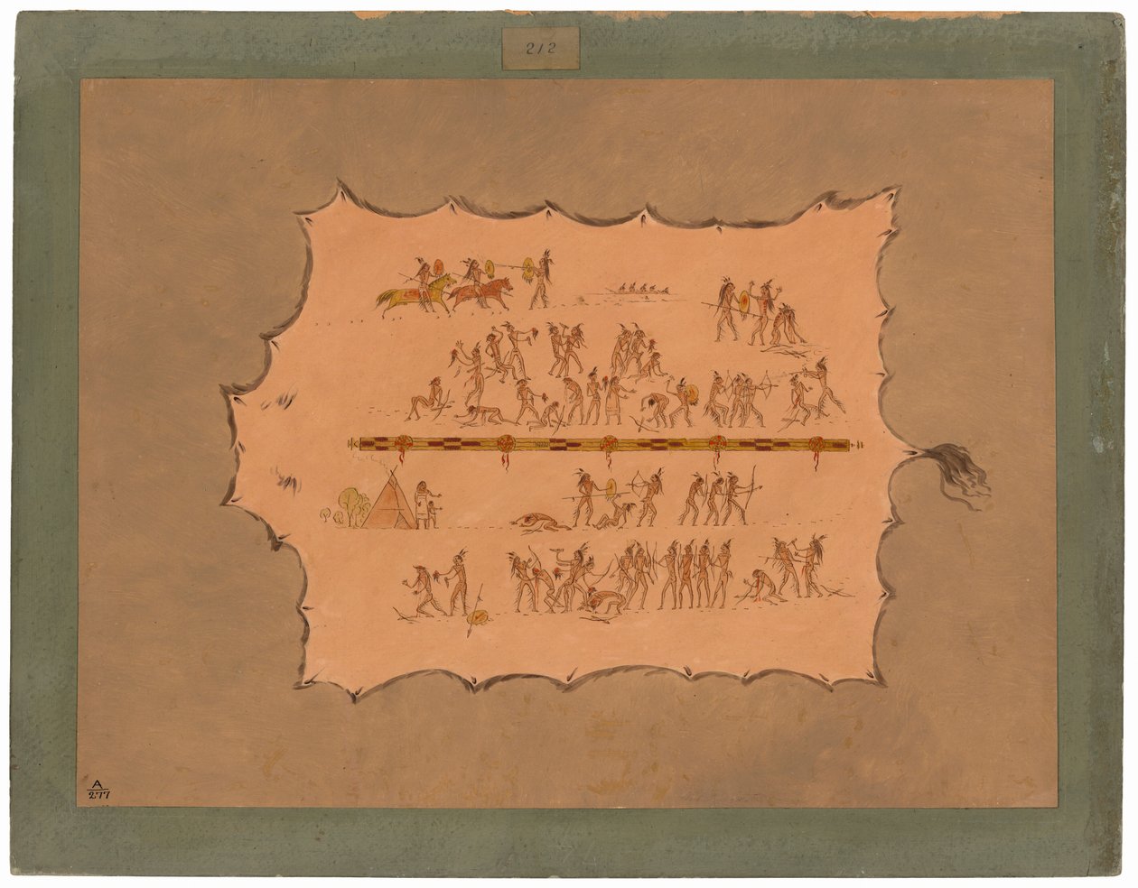 Facsimile of a Sioux Robe by George Catlin