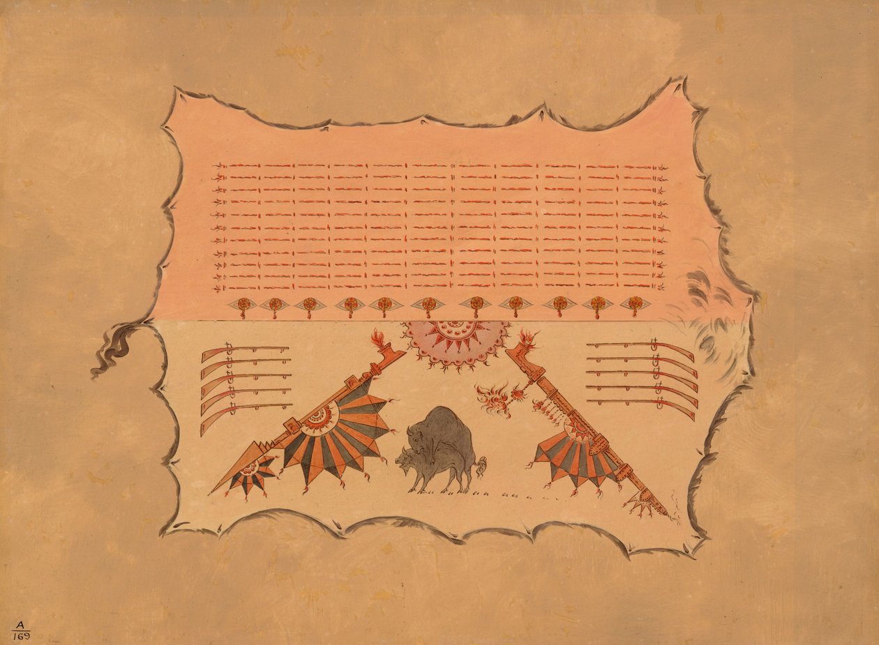 Facsimile of an Omaha Robe by George Catlin