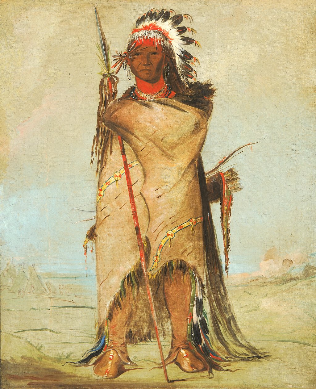 Ho-ra-to-a, a Brave by George Catlin