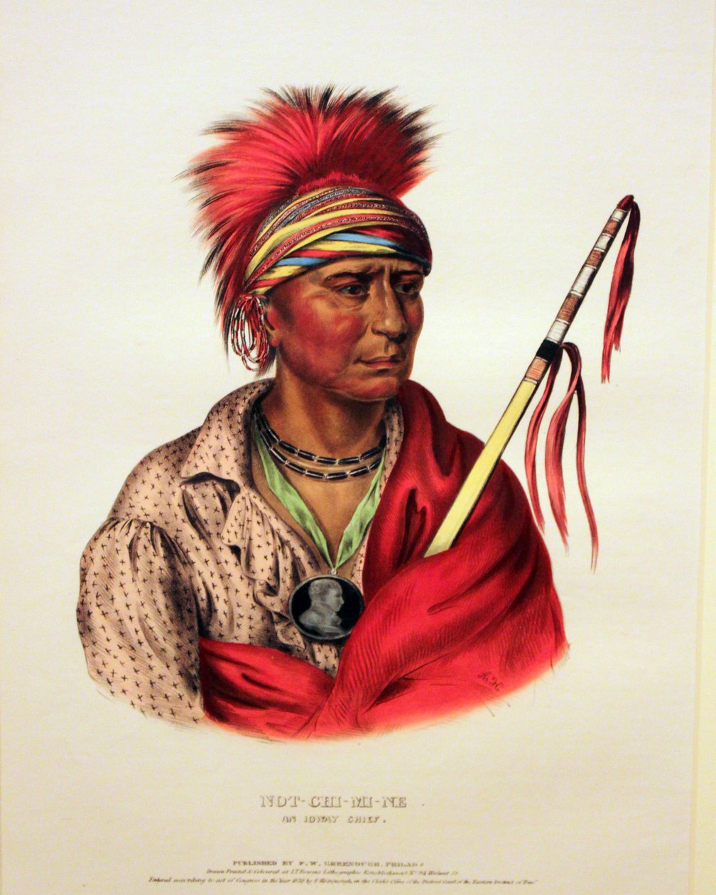 Ioway Chief Not-Chi-Mi-Ne by George Catlin