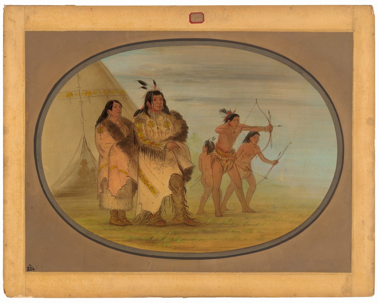 Ojibbeway Indians by George Catlin