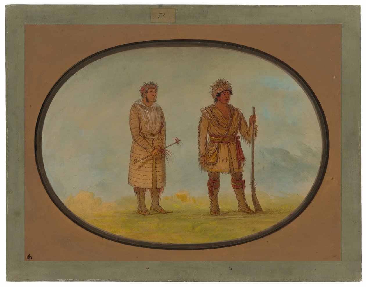 Two Cherokee Chiefs by George Catlin