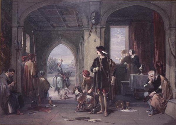 The Rivals Departure by George Cattermole