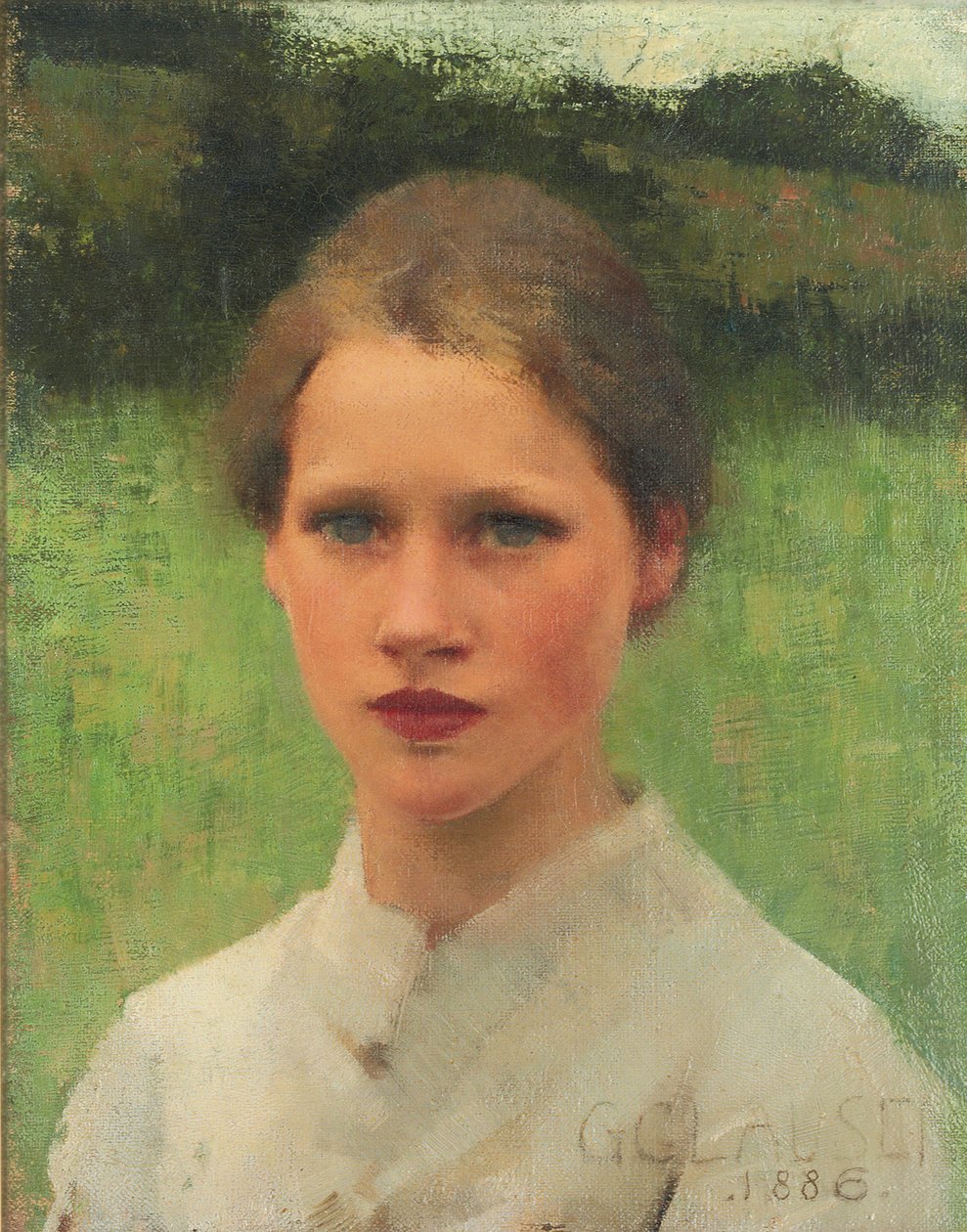 A Village Maiden by George Clausen