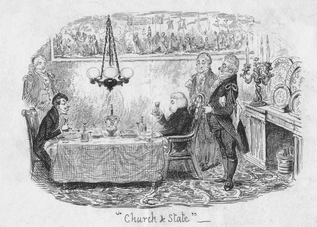 Church & State by George Cruikshank