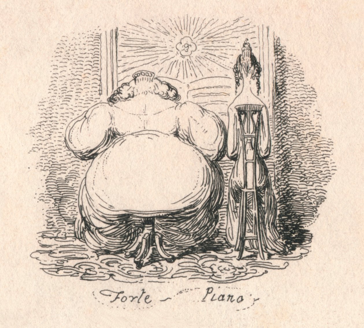Forte Piano by George Cruikshank