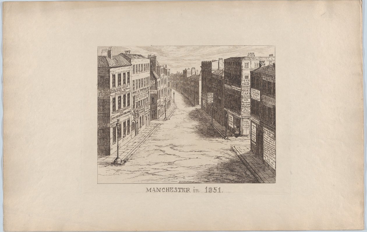 Manchester, in 1851 by George Cruikshank