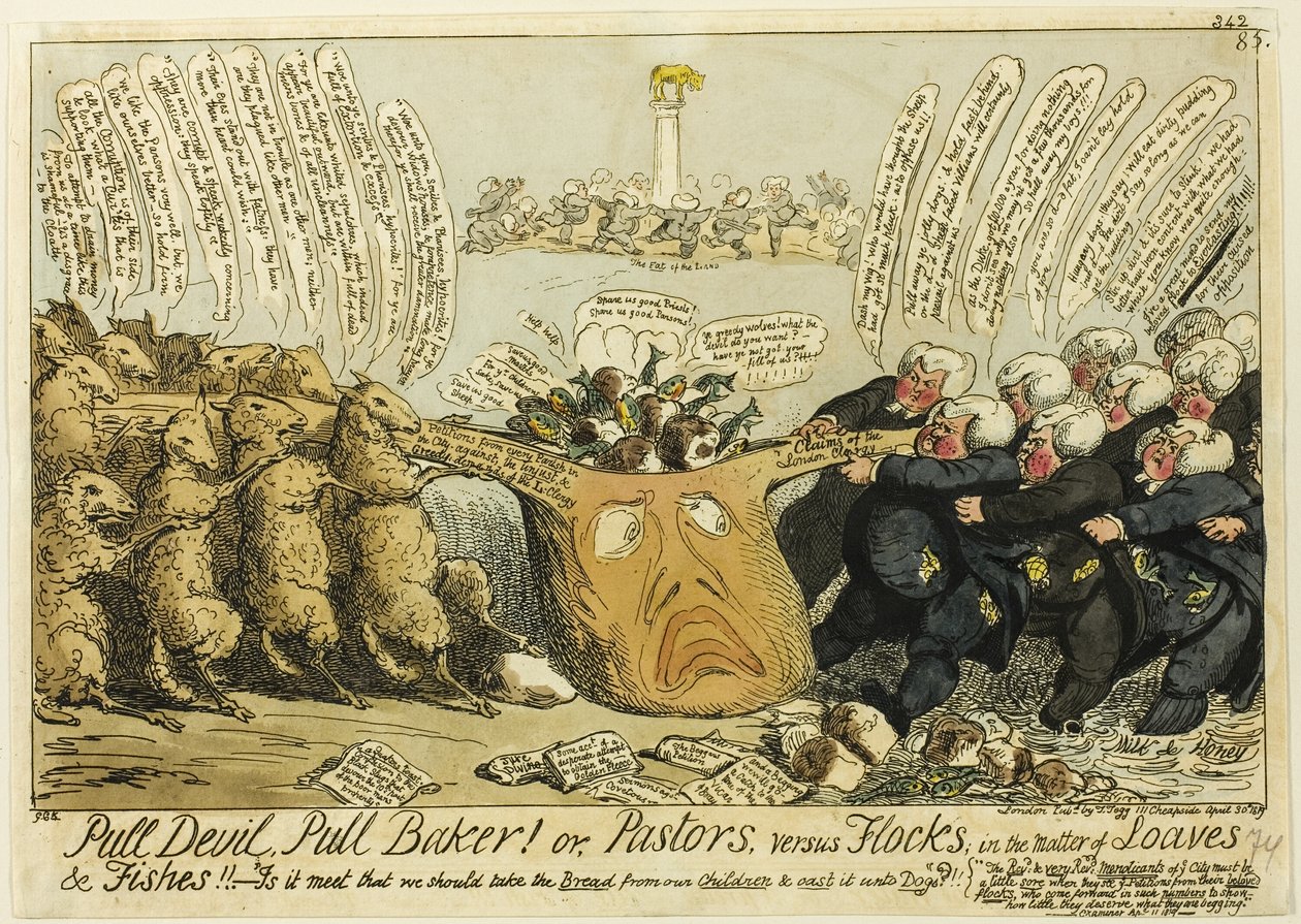 Pull Devil, Pull Baker by George Cruikshank
