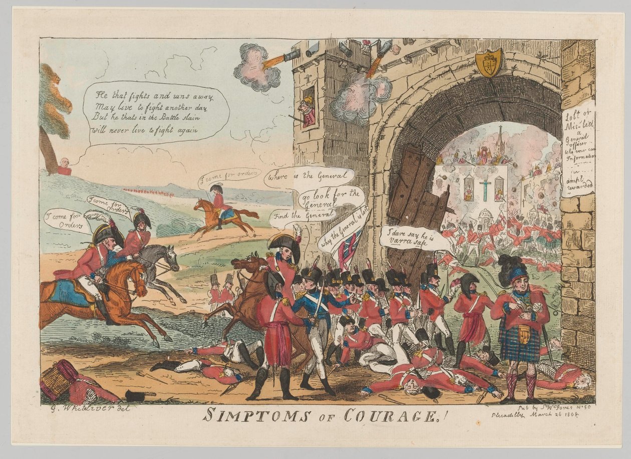 Symptoms of Courage! by George Cruikshank
