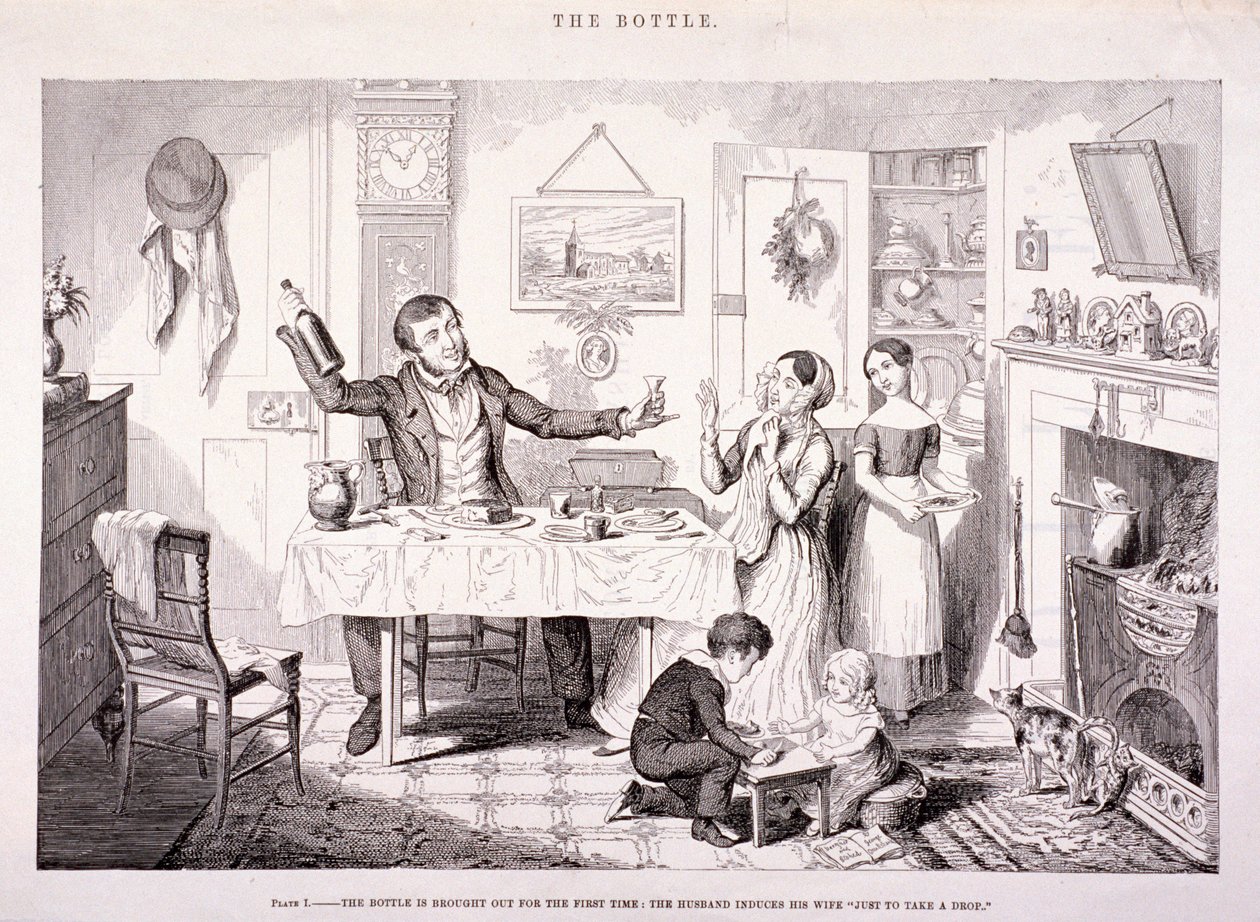 The Bottle, 1847 by George Cruikshank