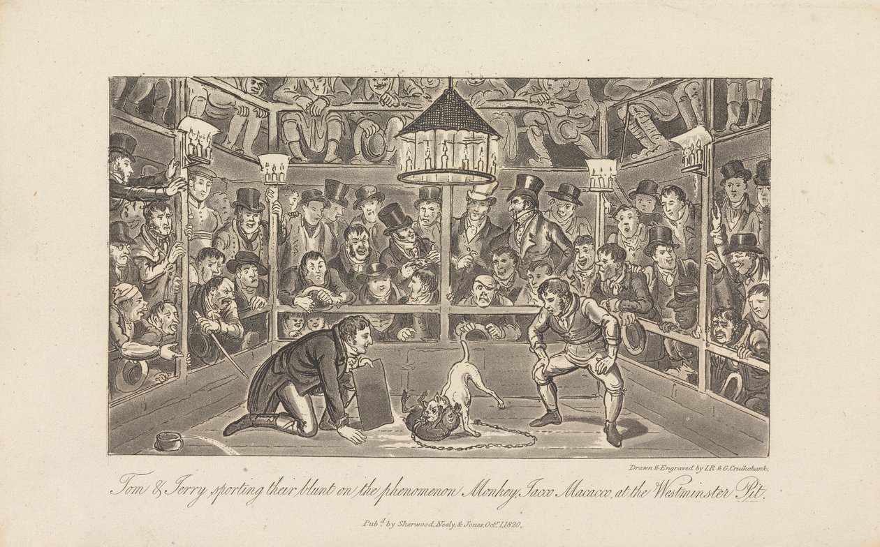 Tom & Jerry sporting their blunt... by George Cruikshank