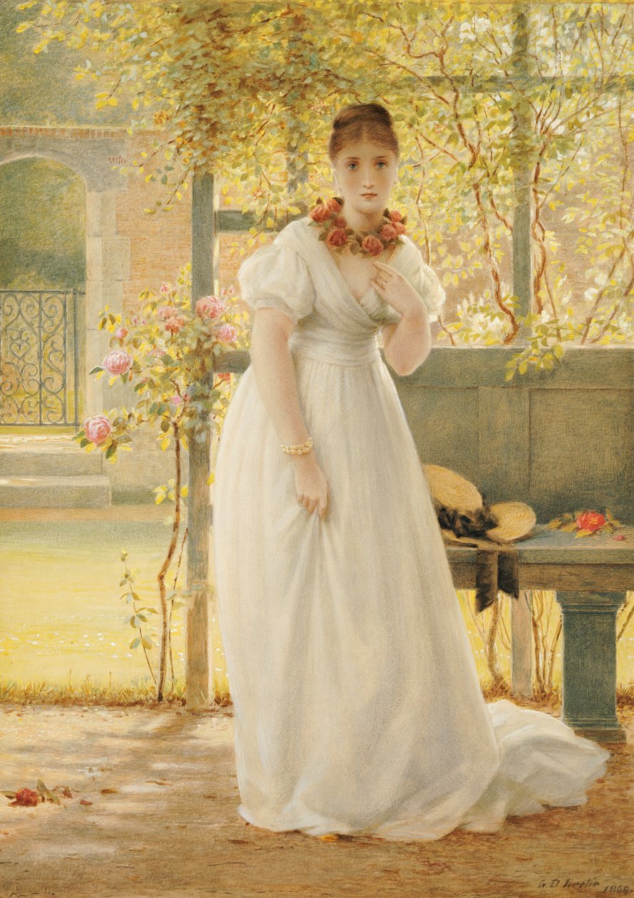 In the Walled Garden, 1869 by George Dunlop Leslie