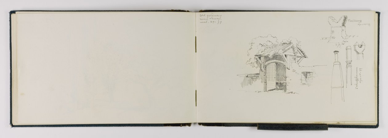 Old Gateway near Vevey/Frieburg/Schaffhausen by George Elbert Burr