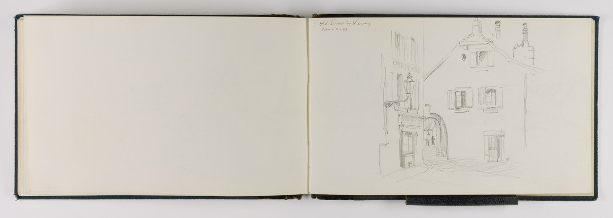 Old Street in Vevey by George Elbert Burr