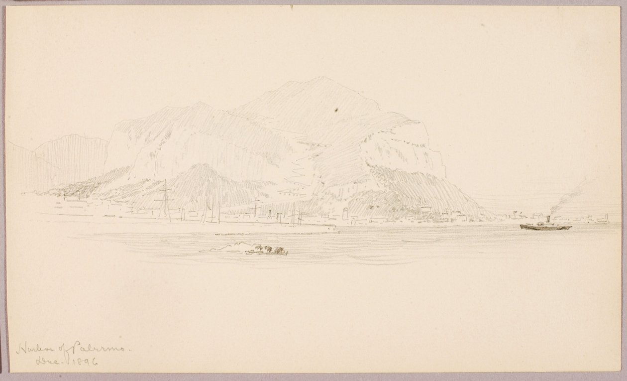 Harbor of Palermo by George Elbert Burr