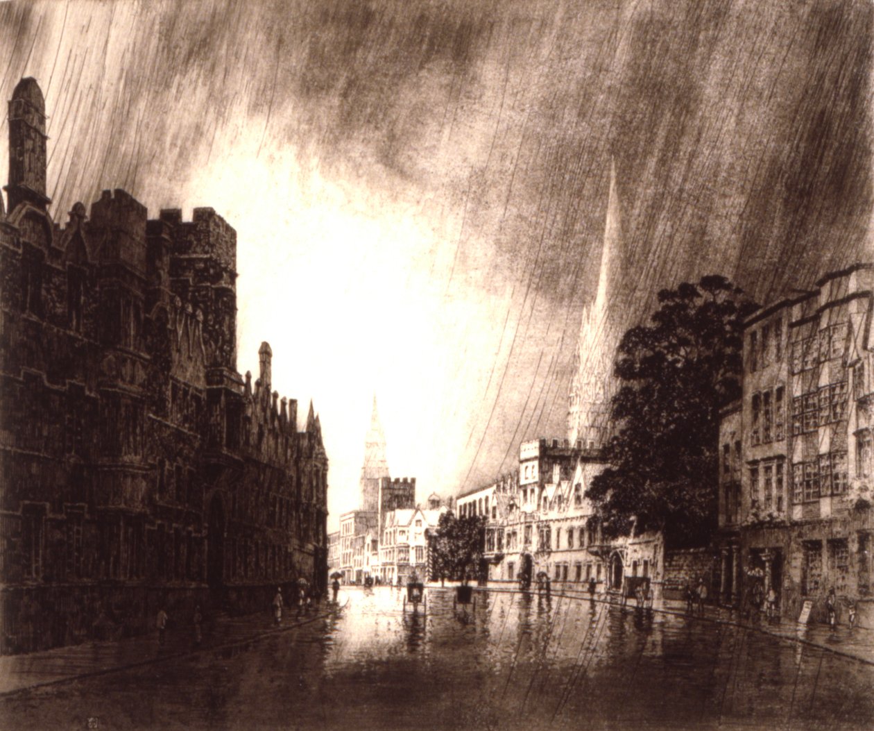 High Street, Oxford by George Elbert Burr