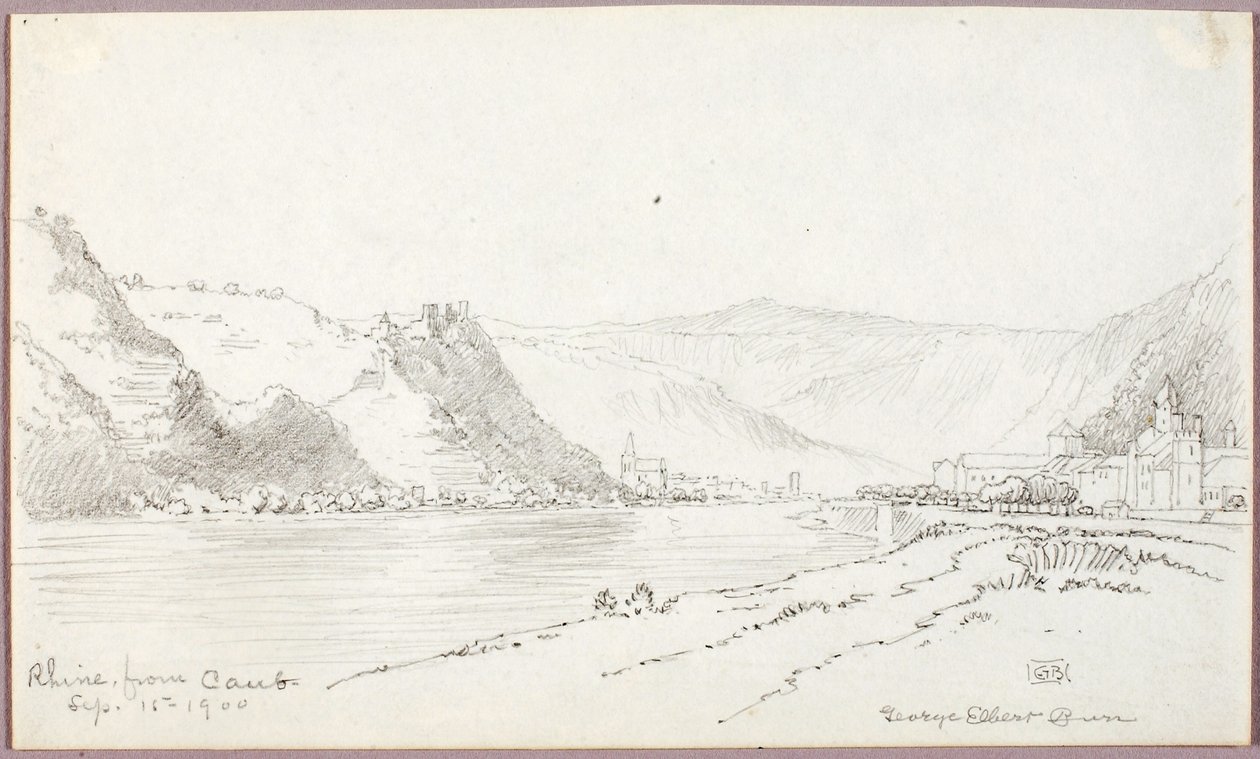 Rhine, from Caub by George Elbert Burr