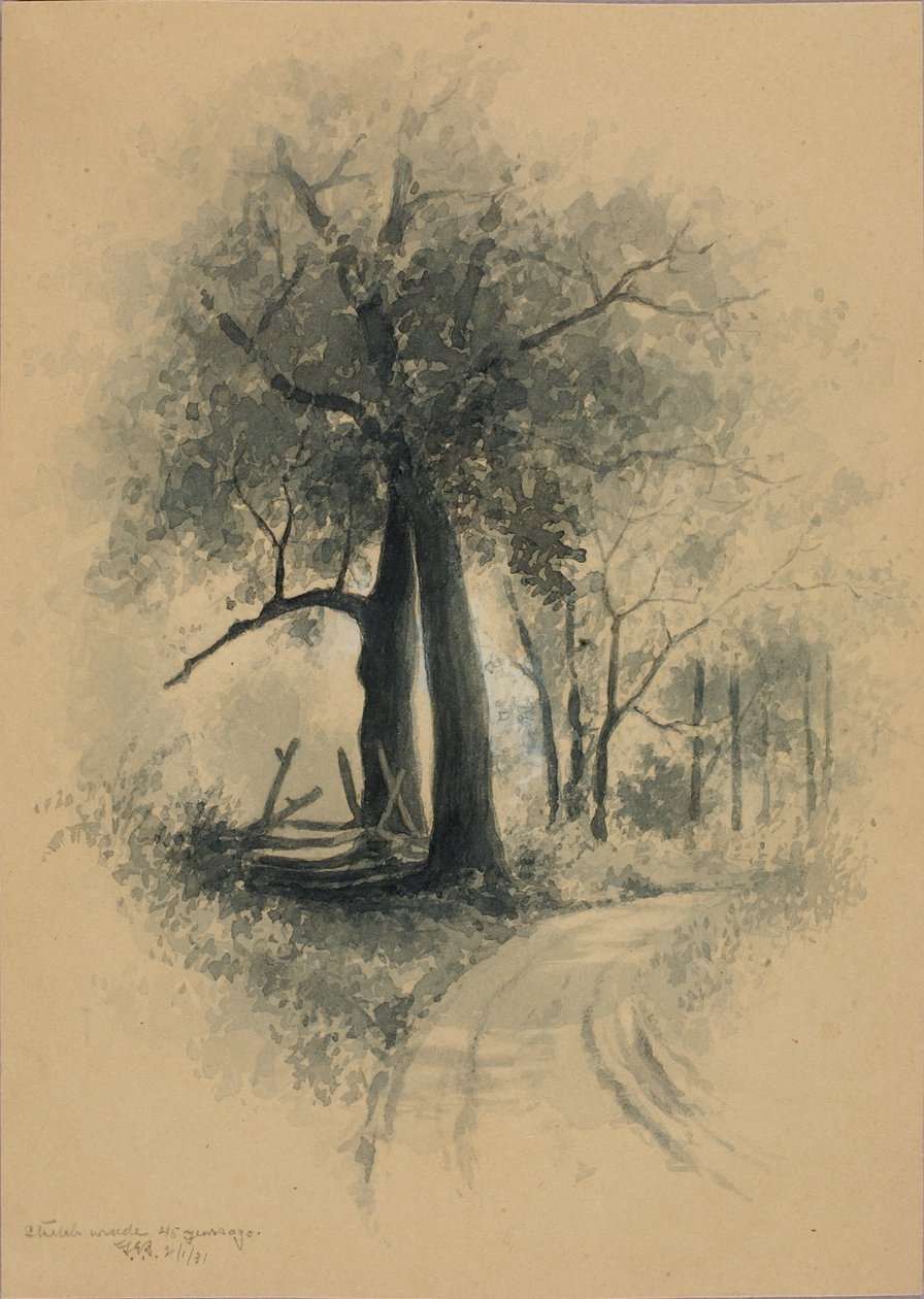 Sketch Made 45 Years Ago by George Elbert Burr