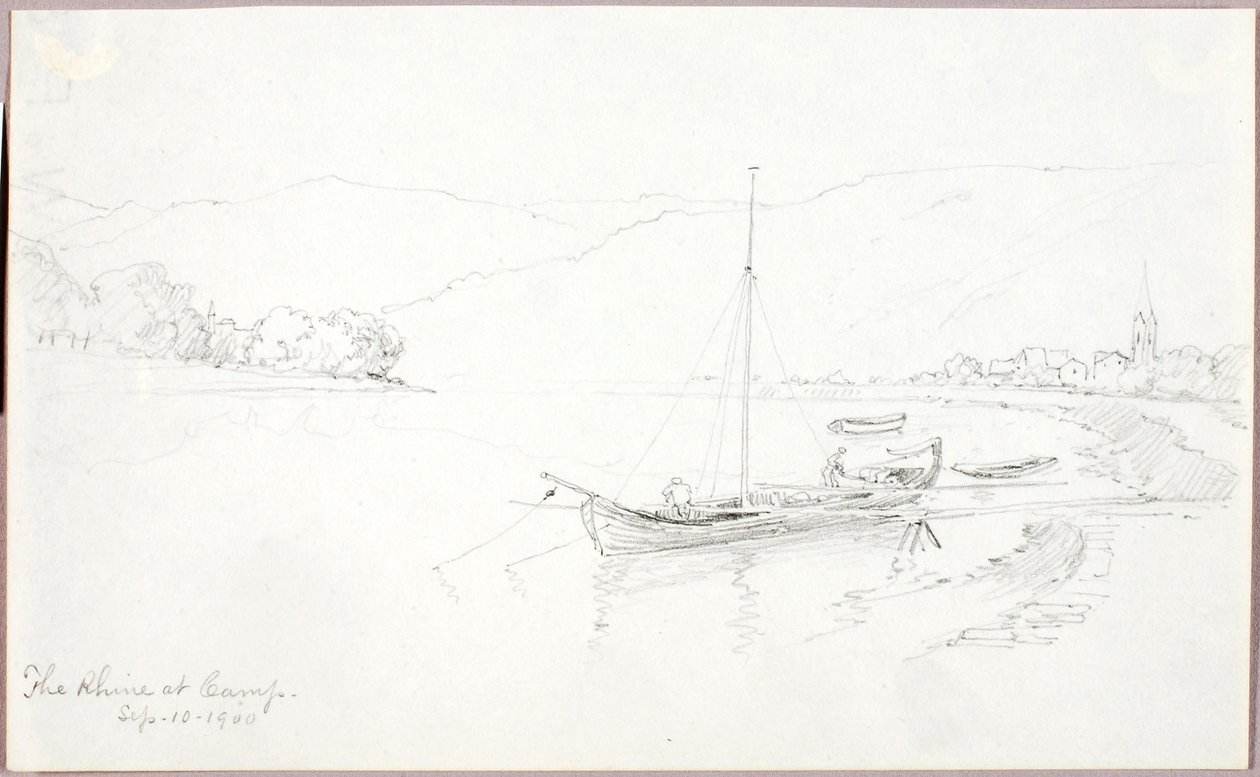 The Rhine at Camp by George Elbert Burr